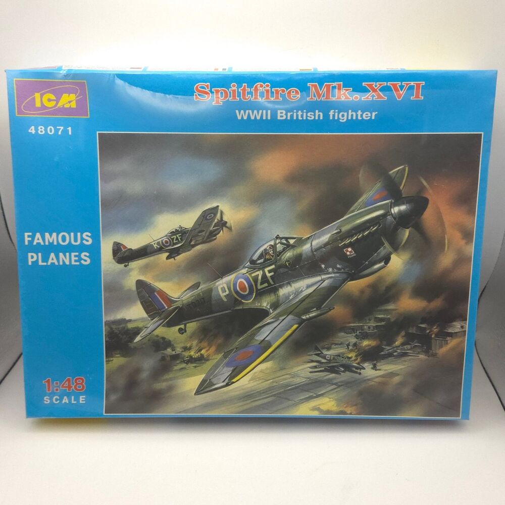ICM 48071 Spitfire Mk.XVI WWII British Fighter 1:48 Scale Plastic Model Kit New